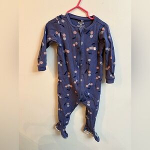 4/30$ Pekkle Blue Cherry Print Kids One Piece 18 months